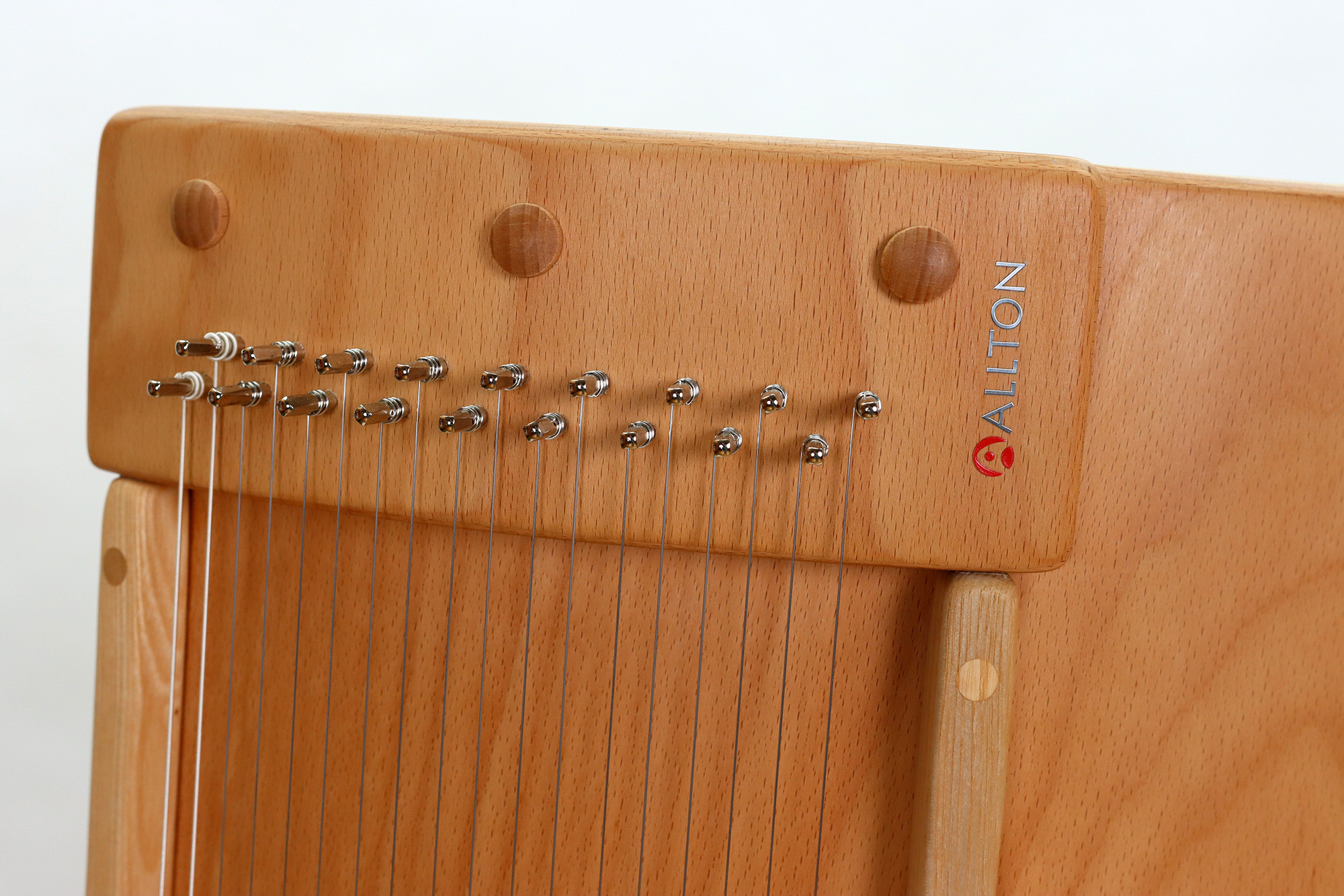 ALLTON Klangmassage-Schaukelstuhl geölt, langförmiges Greifloch, 160 cm hoch