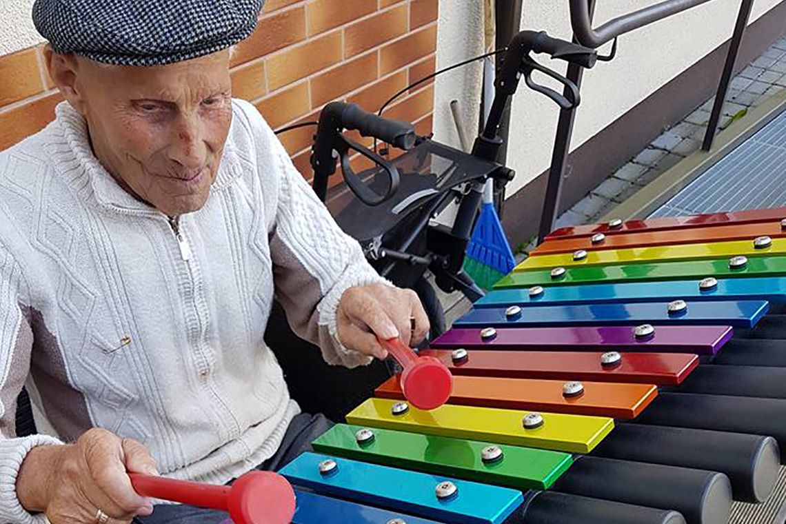 Metallofon CAVATINA-RAINBOW, zum Einbetonieren, Outdoor