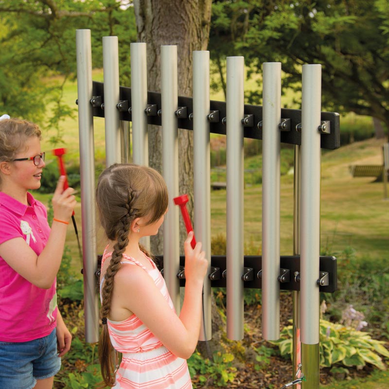 Freechimes Alto, diatonisch, 8 Töne, Outdoor-Röhrenglockenspiel zum Einbetonieren