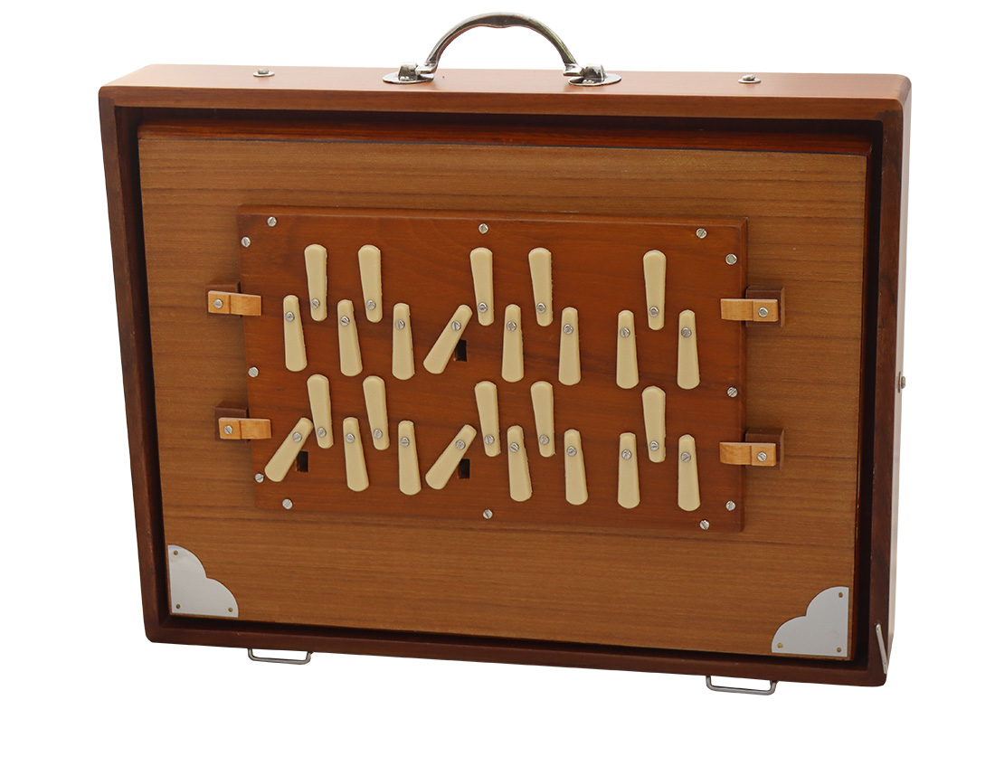 Shrutibox, groß, 2-Oktavig, Double-G2, G2-G4, 442 Hz