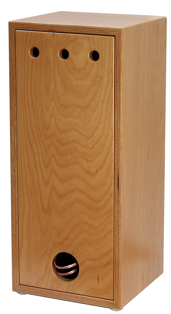 Phonoschrank mit Musikanlage QVT-80, Buche lackiert, 30x28x68 cm