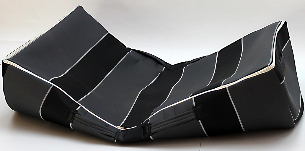 Transporttasche für Klangwiege KL130, 140 x 75 x 40 cm, 4 Tragegriffen, gefüttert, Nylon, schwarz