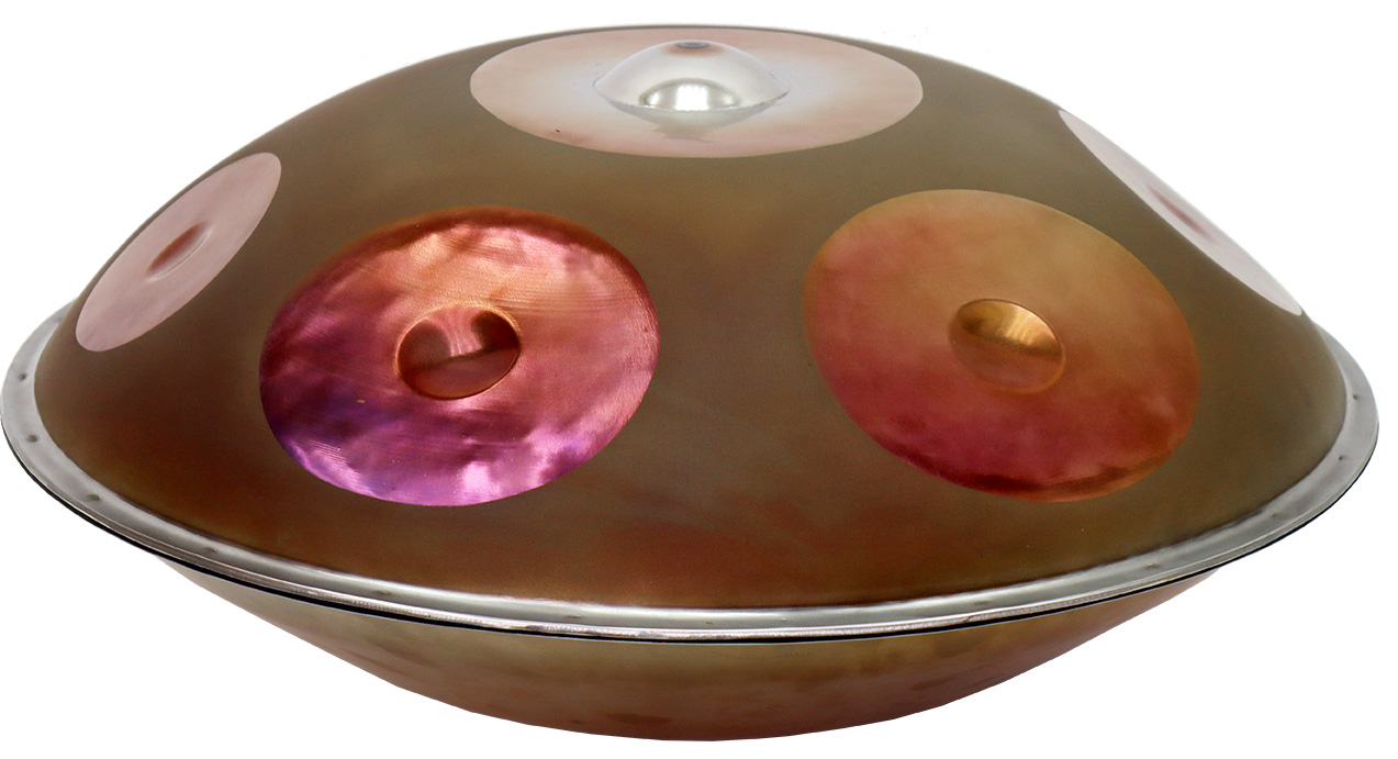 Handpan Bluepoint, Steelharp made in Germany, Edelstahl,  8 Töne Stimmung D-a'