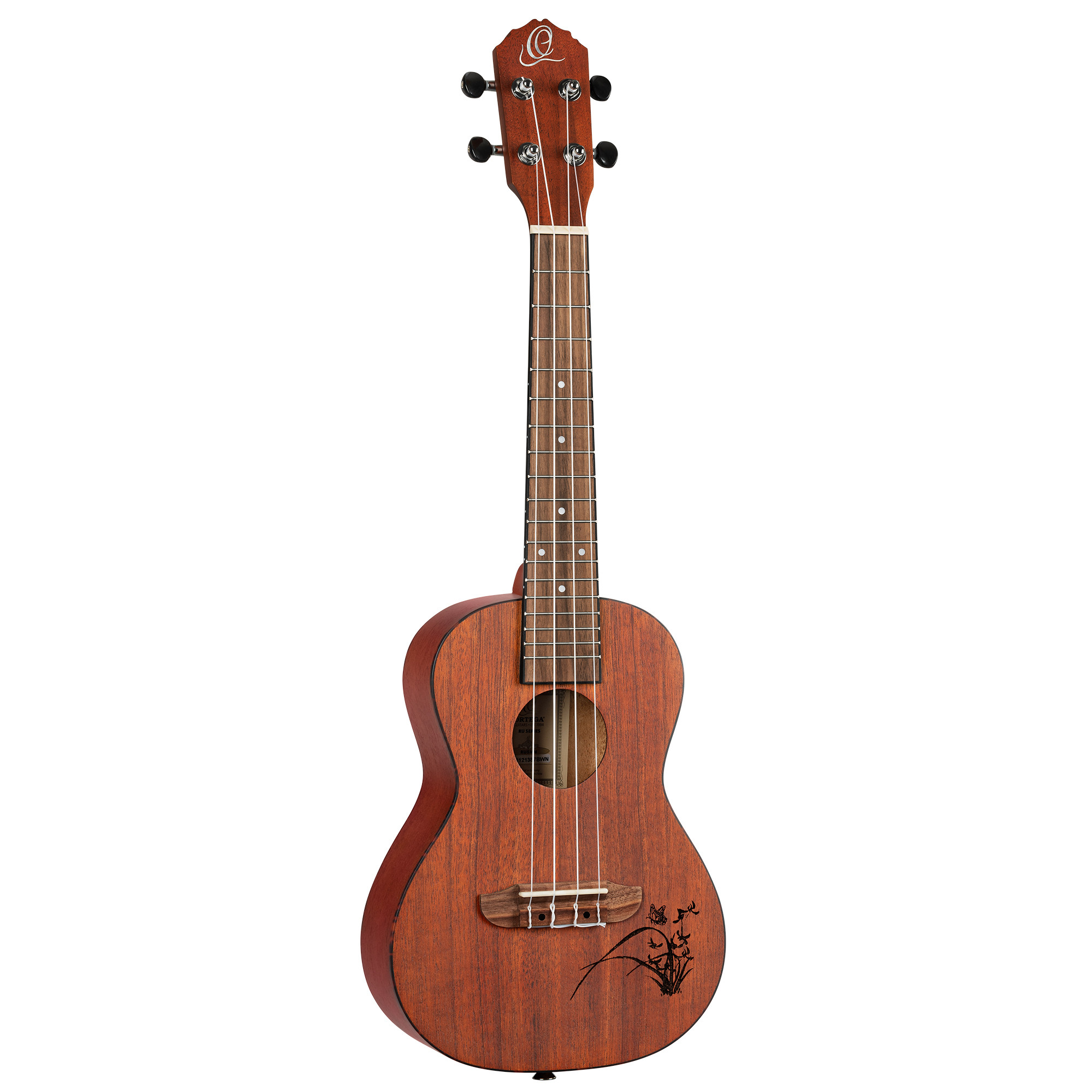 Konzert Ukulele, Ortega Bonfire-Serie, 4 String - Fichte/Sapele Natur