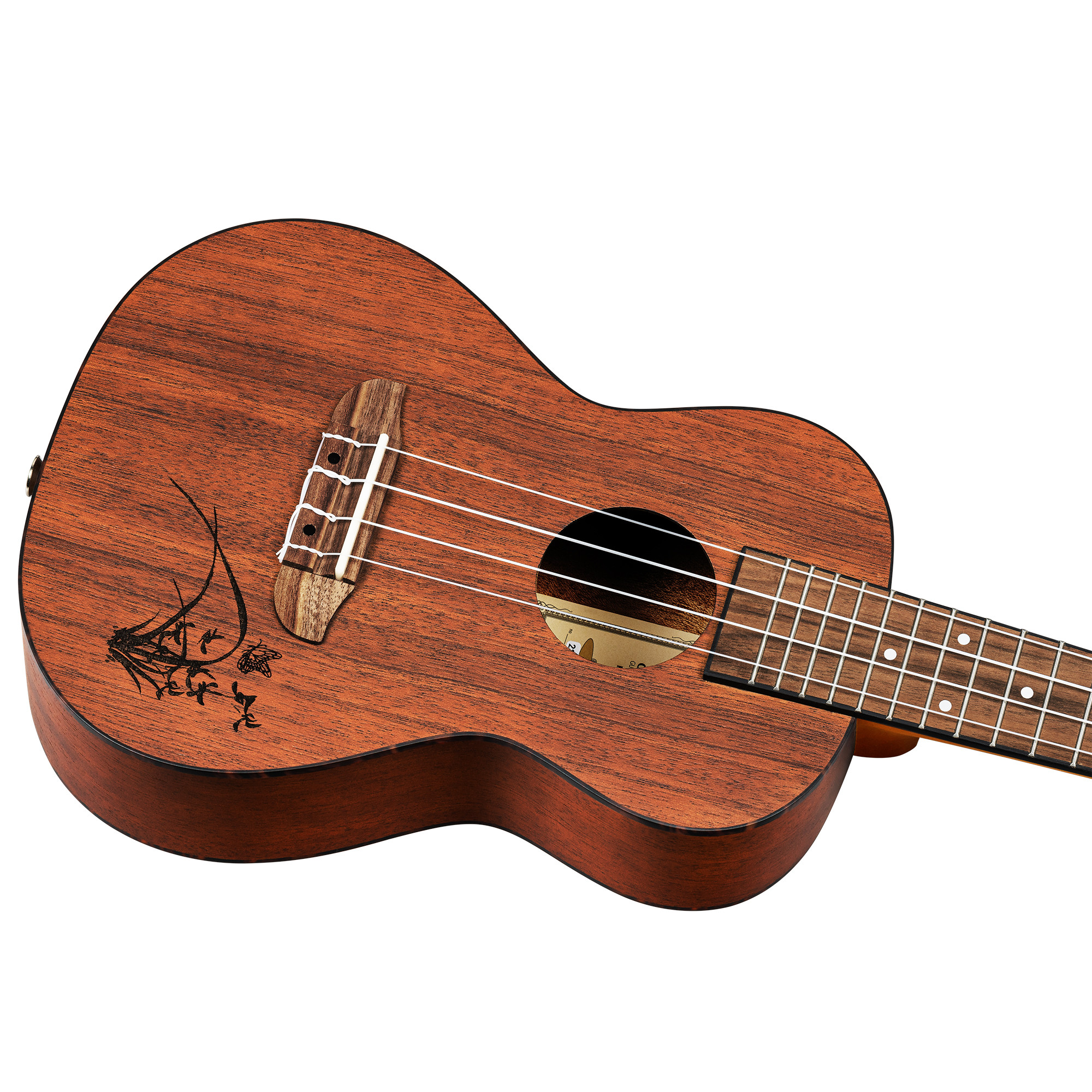 Konzert Ukulele, Ortega Bonfire-Serie, 4 String - Fichte/Sapele Natur