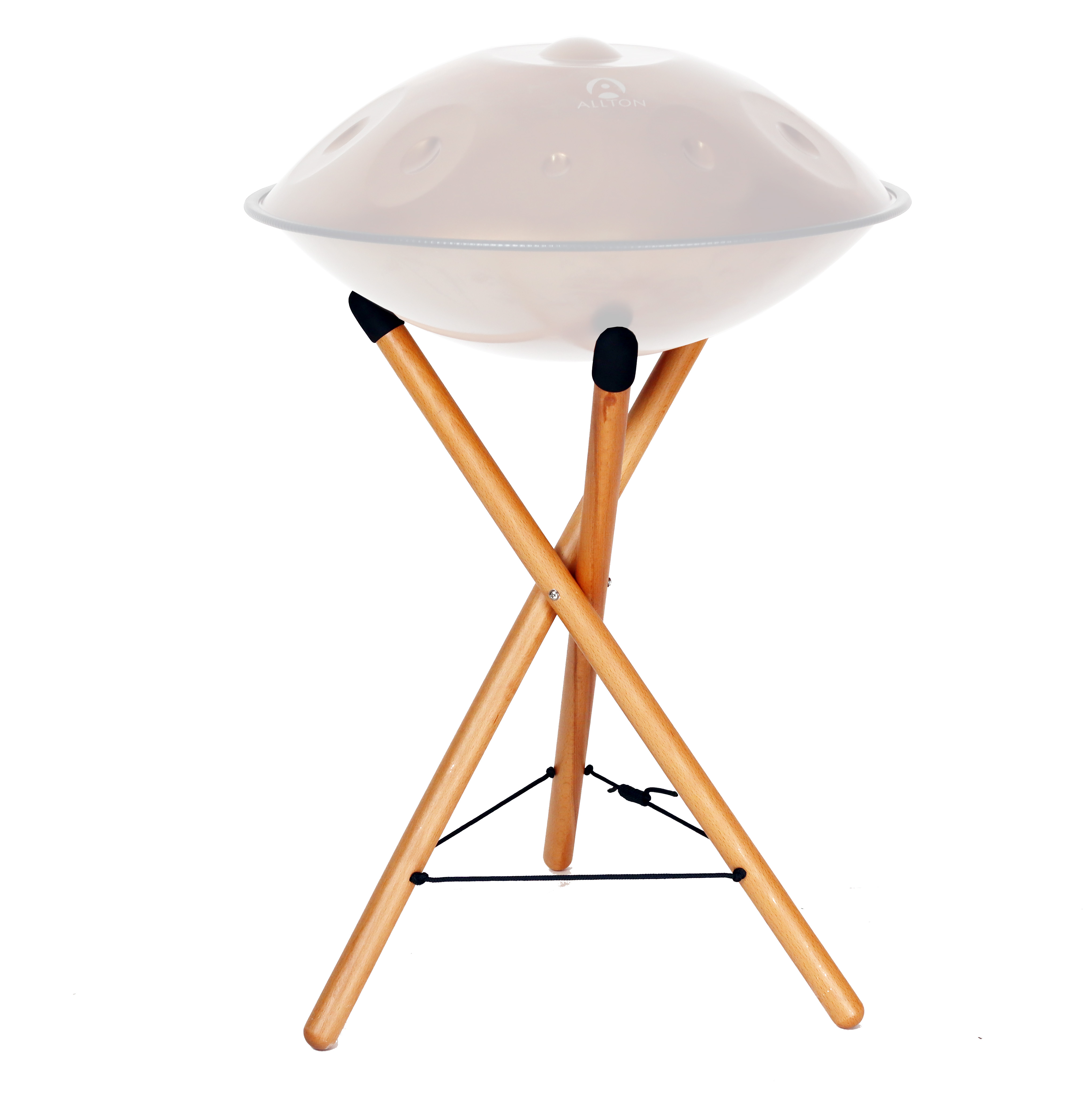 Handpan-Ständer, Holz-Dreibein, Mittelhoch, Stablänge 63 cm-Copy