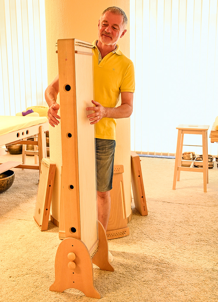 ALLTON Konzert-Monochord / Oktav-Monochord, doppelseitig bespannt, 138 cm