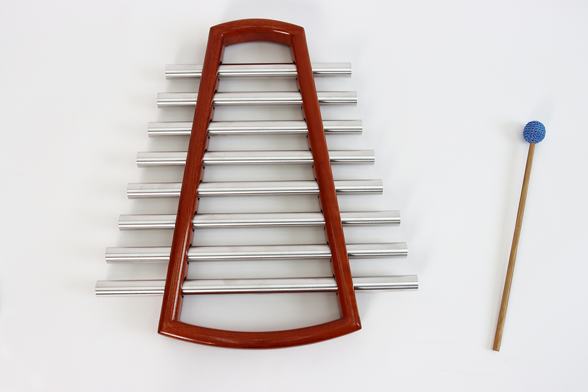 Himmelsleiter, Röhrenglockenspiel im Holzrahmen, G-Pentatonik, A=440 Hz, Standard