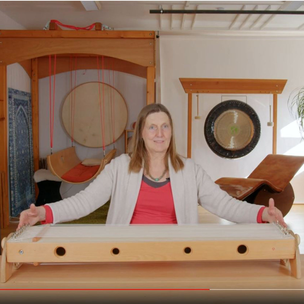 Allton Konzert-Monochord, doppelseitig bespannt, mit Oktavbass, 109 cm