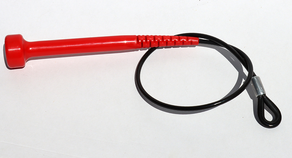 Outdoor-Schlägel für Klangröhren, mittelgroß, hart, rot