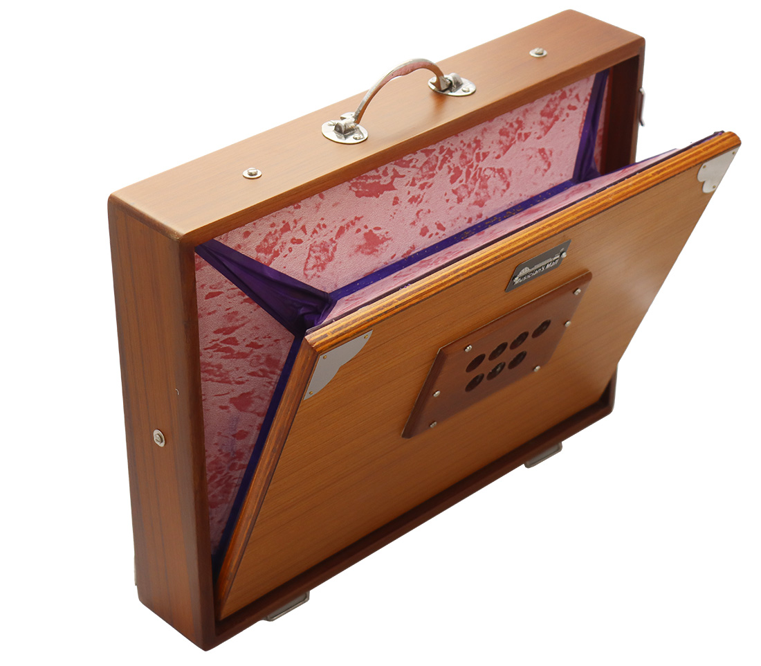 Shrutibox, groß, 2-Oktavig, Double-G2, G2-G4, 442 Hz