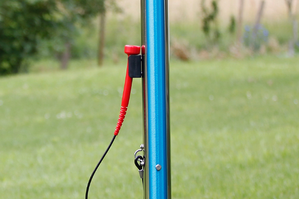 Outdoor-Instrument: Calypso-Farbklangröhren, Einzelständer, 8er-Set, diatonisch, zum Einbetonieren