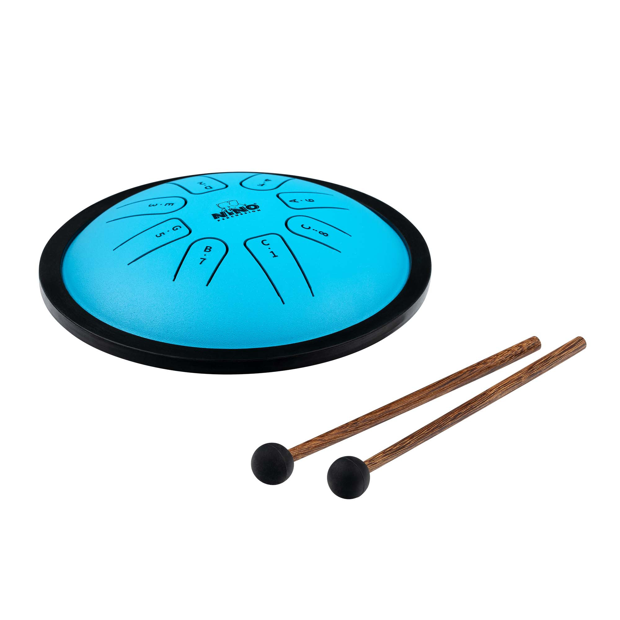 Zungentrommel SMALL-MANDALAFON, Hellblau, 8 Töne, C-Dur-Diatonik, Ø 18 cm