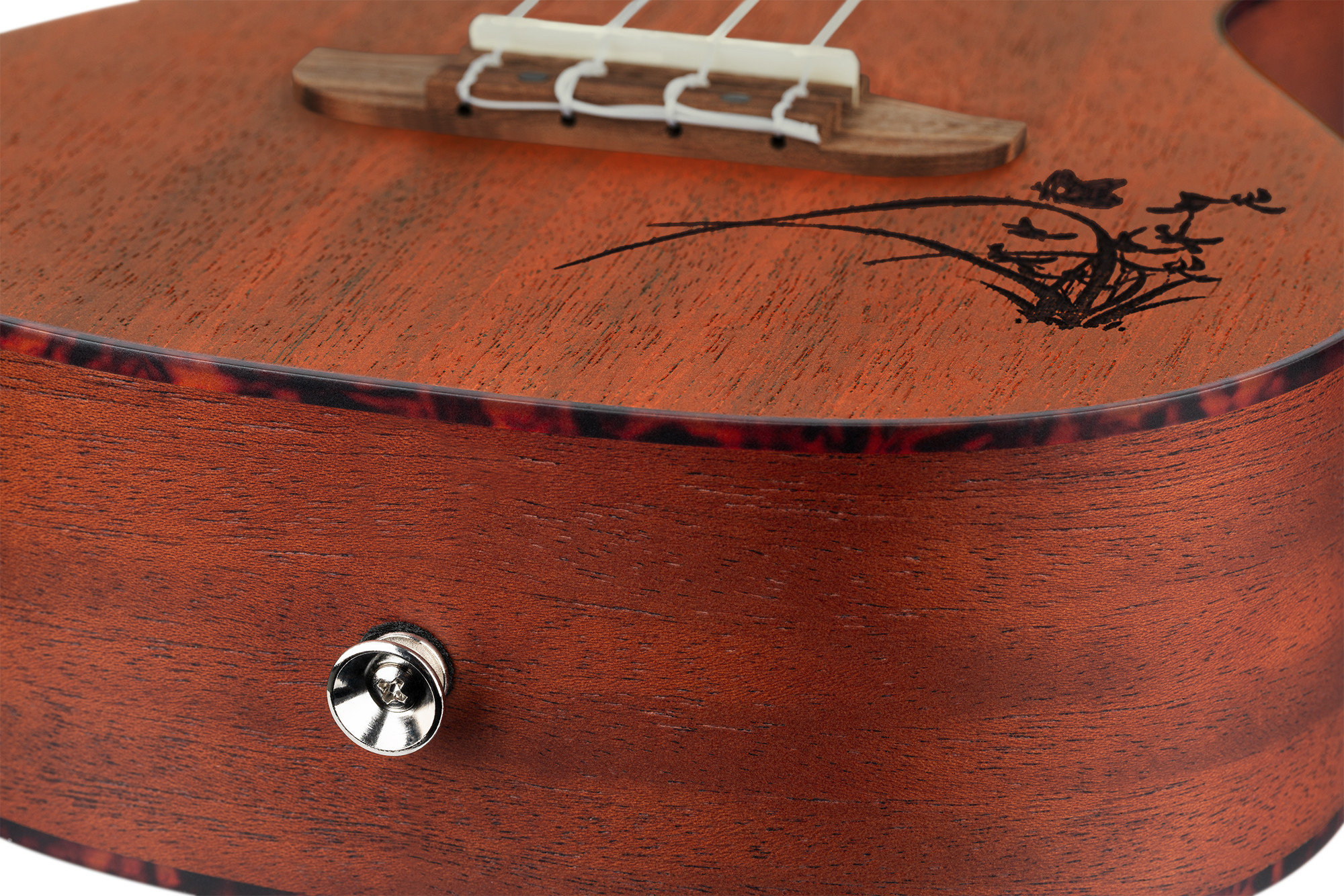 Konzert Ukulele, Ortega Bonfire-Serie, 4 String - Fichte/Sapele Natur