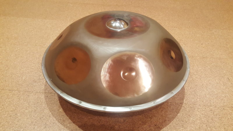 Handpan Bluepoint, Steelharp made in Germany, Edelstahl, 9 Töne Stimmung A-a'