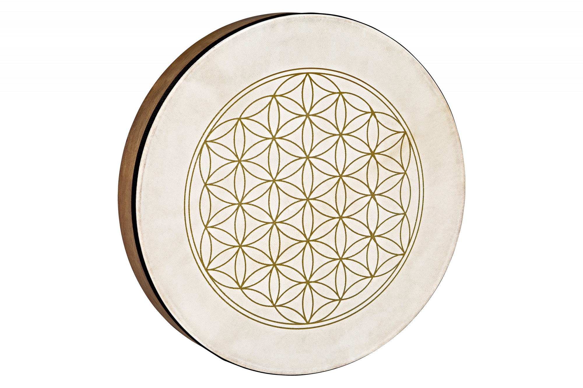 Meinl Rahmentrommel, Ziegenfell, Design BLUME DES  LEBENS, Durchmesser zirka 41 cm
