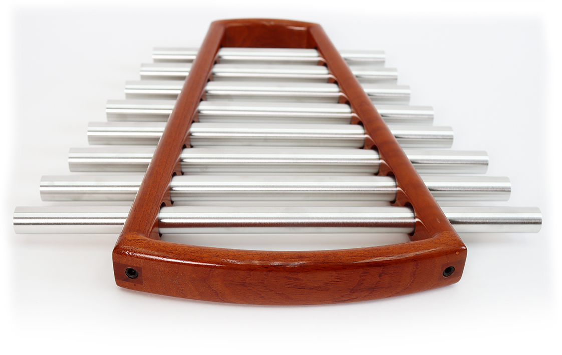 Himmelsleiter, Röhrenglockenspiel im Holzrahmen, G-Pentatonik, A=440 Hz, Standard