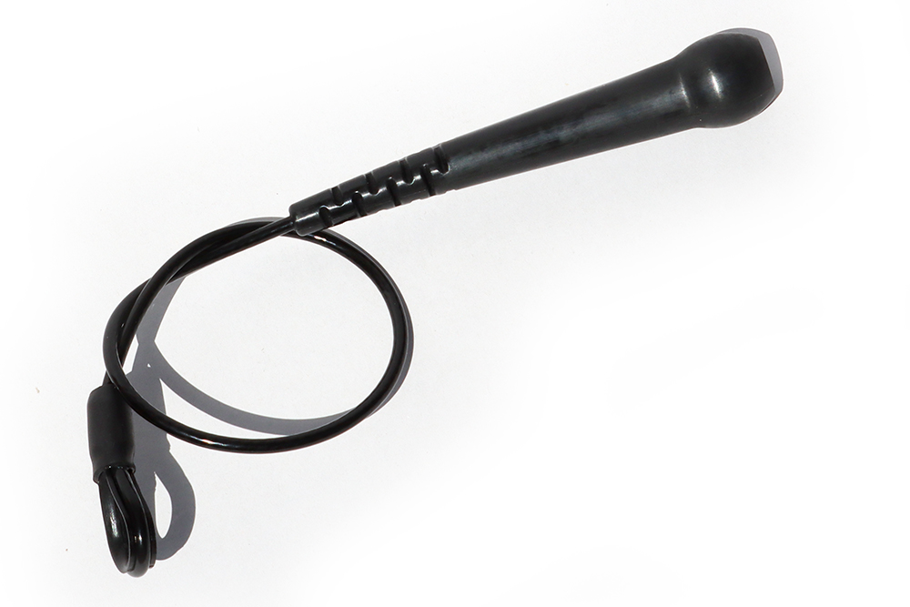 Outdoor-Schlägel für Mandalafone und Metallofone, schwarz, mit Stahlseil