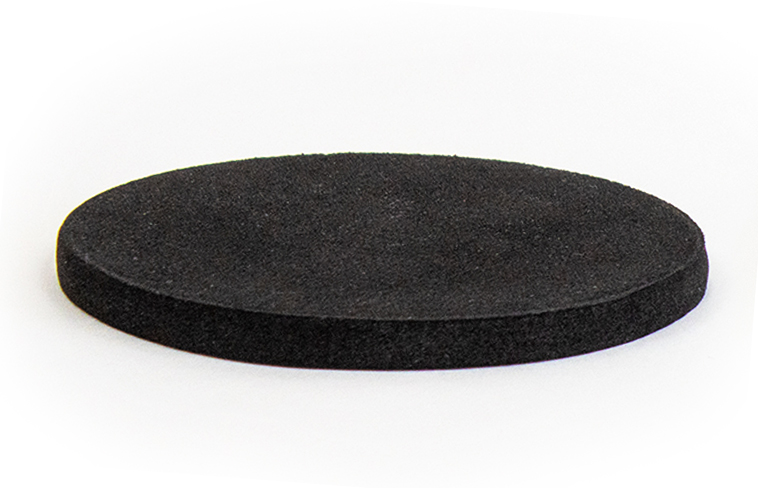 Klangschalen-Unterlage, Moosgummi schwarz, Ø 10 cm, 8 mm stark