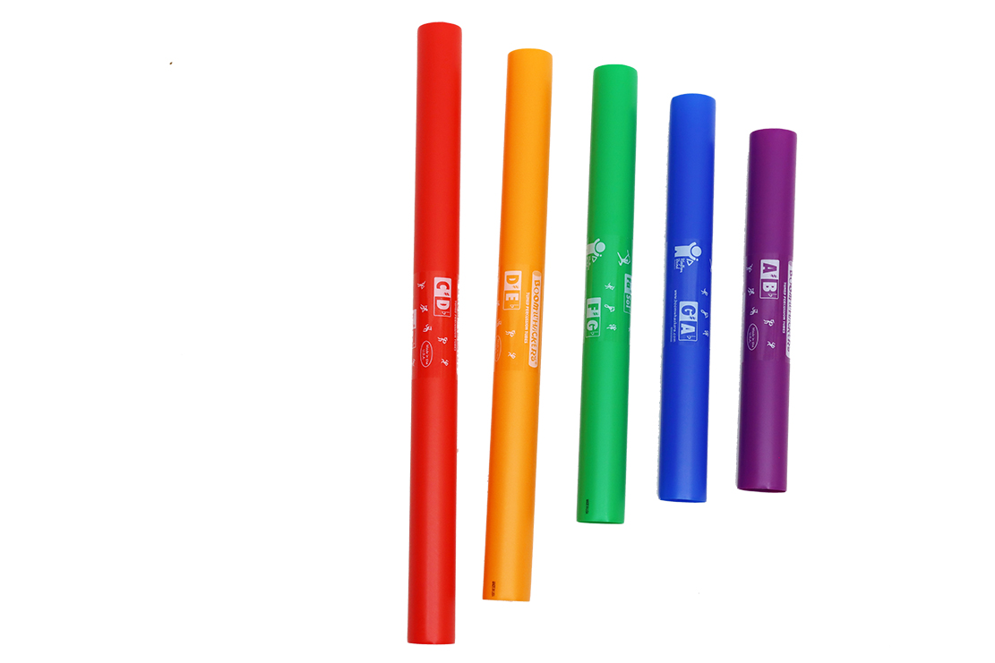 Boomwhackers Chrom. Ergänzung, 5 Stck.