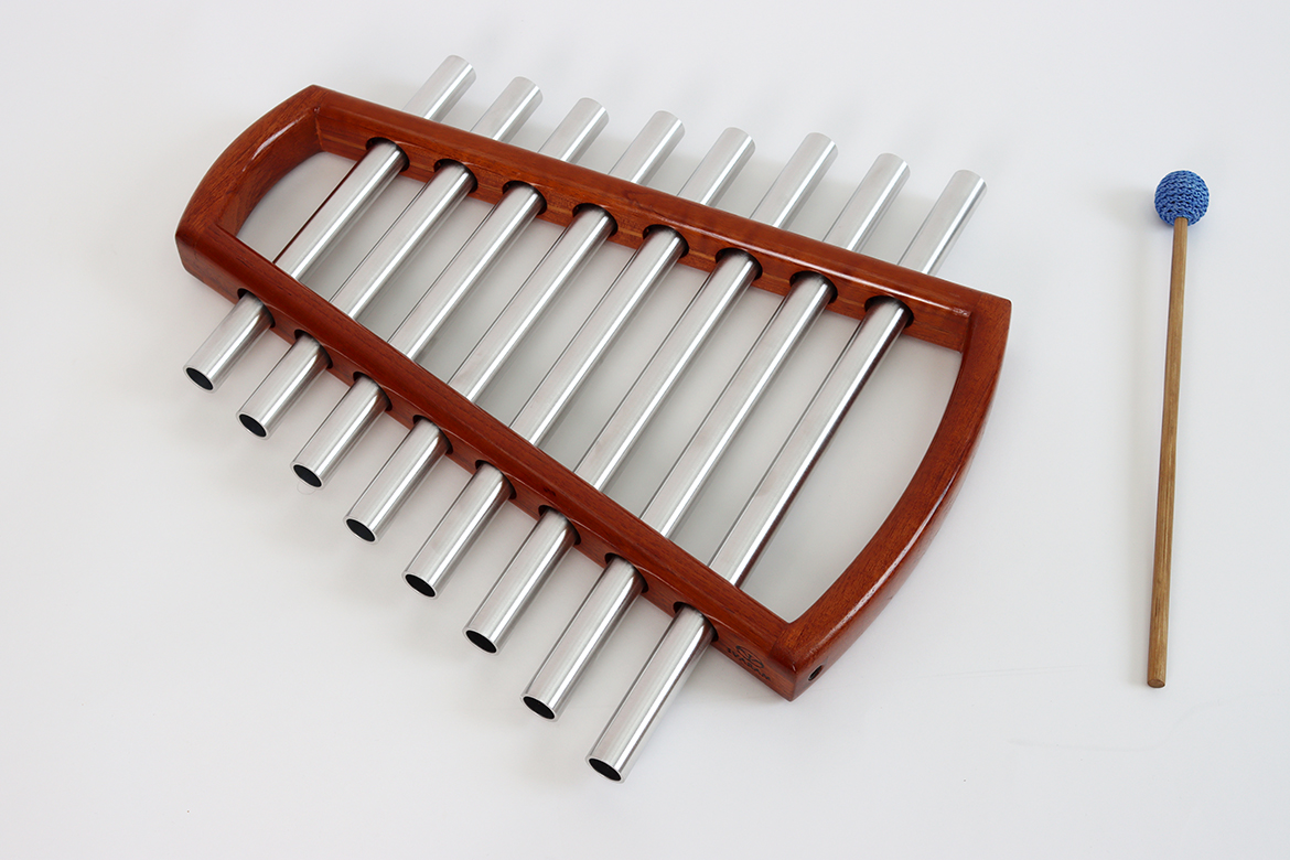 Himmelsleiter, Röhrenglockenspiel im Holzrahmen, G-Pentatonik, A=440 Hz, Standard