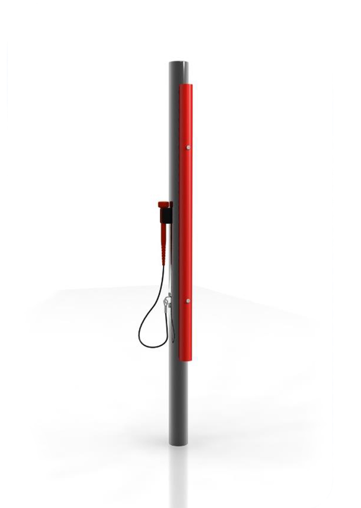 Outdoor-Instrument: Calypso-Farbklangröhren, Einzelständer, 8er-Set, diatonisch, zum Einbetonieren