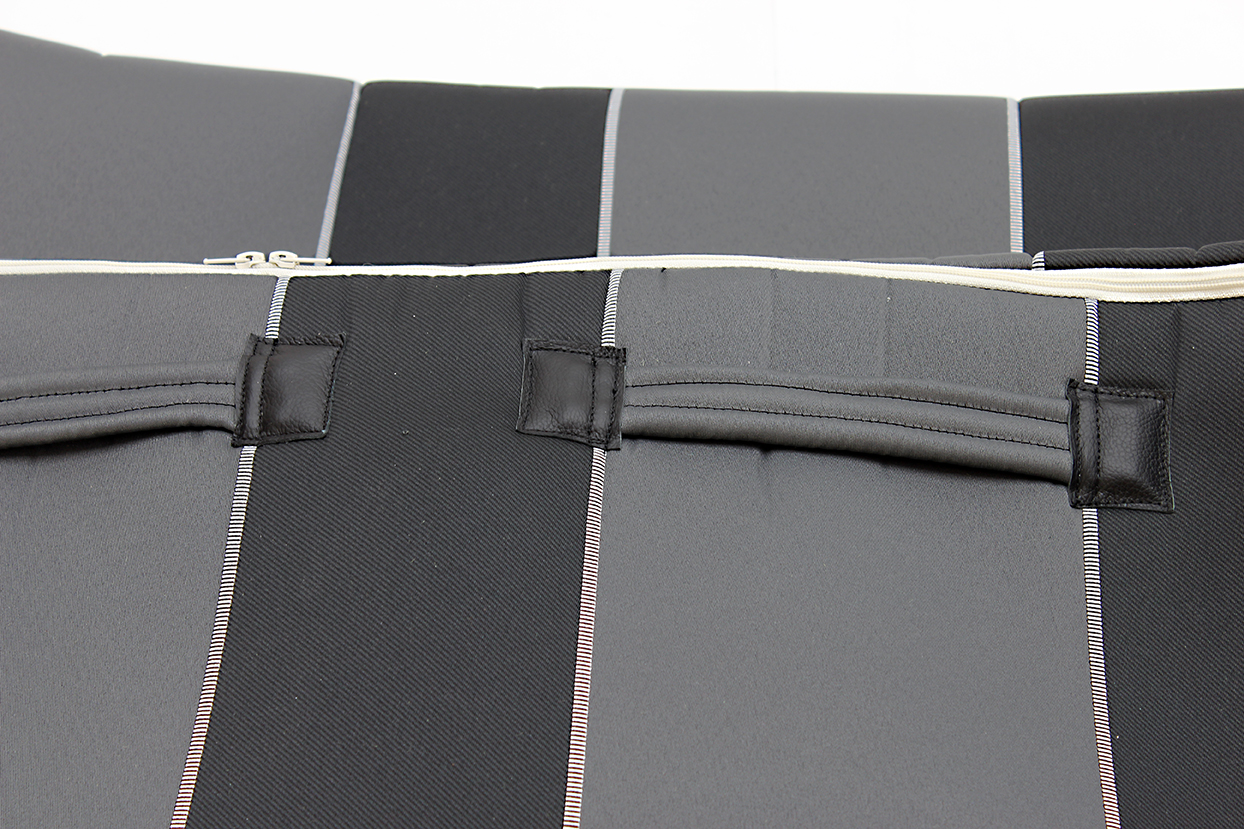 Transporttasche für Klangwiege KL130, 140 x 75 x 40 cm, 4 Tragegriffen, gefüttert, Nylon, schwarz