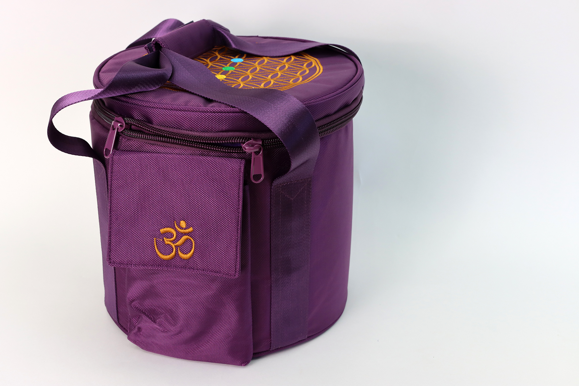 Tasche für Kristall-Klangschale, violett, 30 x 30 cm