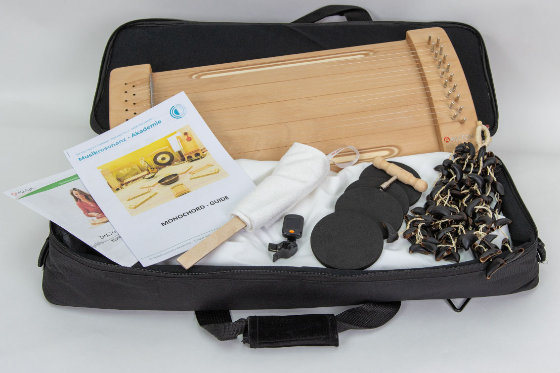 Monochord-Set Pflege, mit Wölbi-Monochord inkl. Unterlegkissen, Transporttasche und mehr
