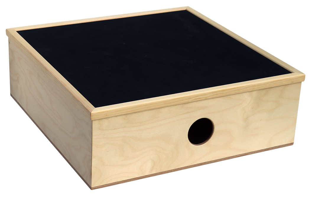 Allton Sensonanzbox, klein, Resonanzkasten aus Holz mit Moosgummimatte 58 x 58 x 20 cm