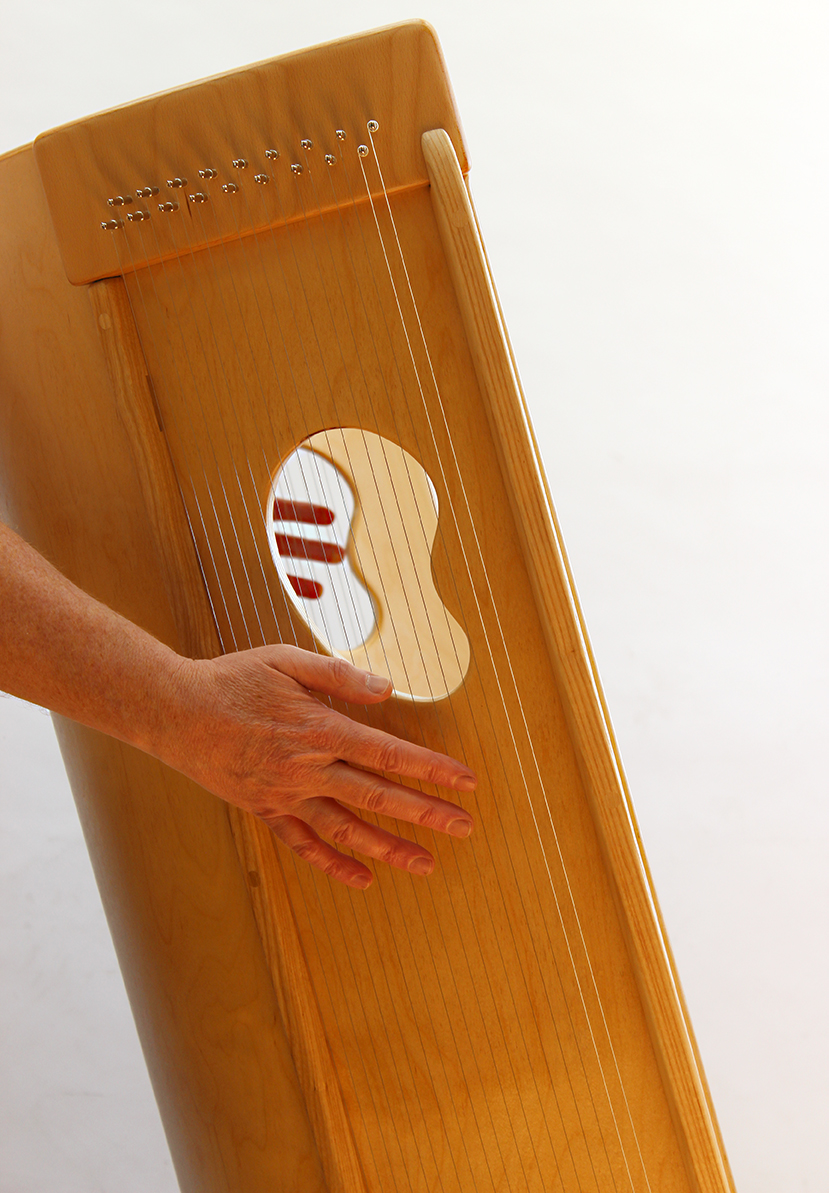 ALLTON Klangmassage-Schaukelstuhl, Pflege-Set: Modell Care B, 140 cm