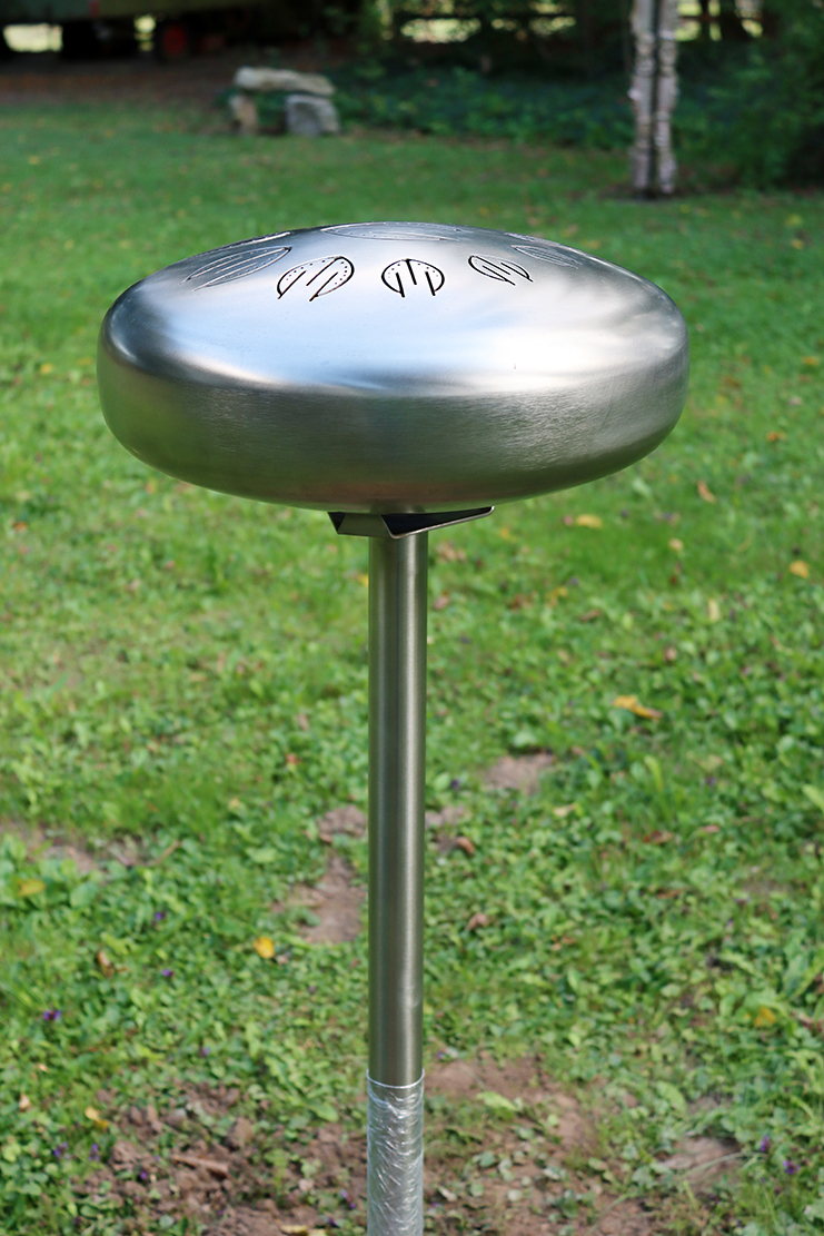 Outdoor-Mandalafon 40 cm, groß, mit Bodenplatte zum Anschrauben