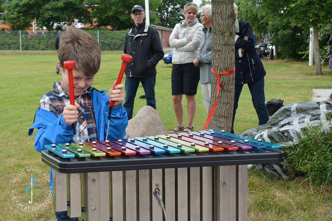 Outdoor-Metallofon CAPELLA, zum Einbetonieren