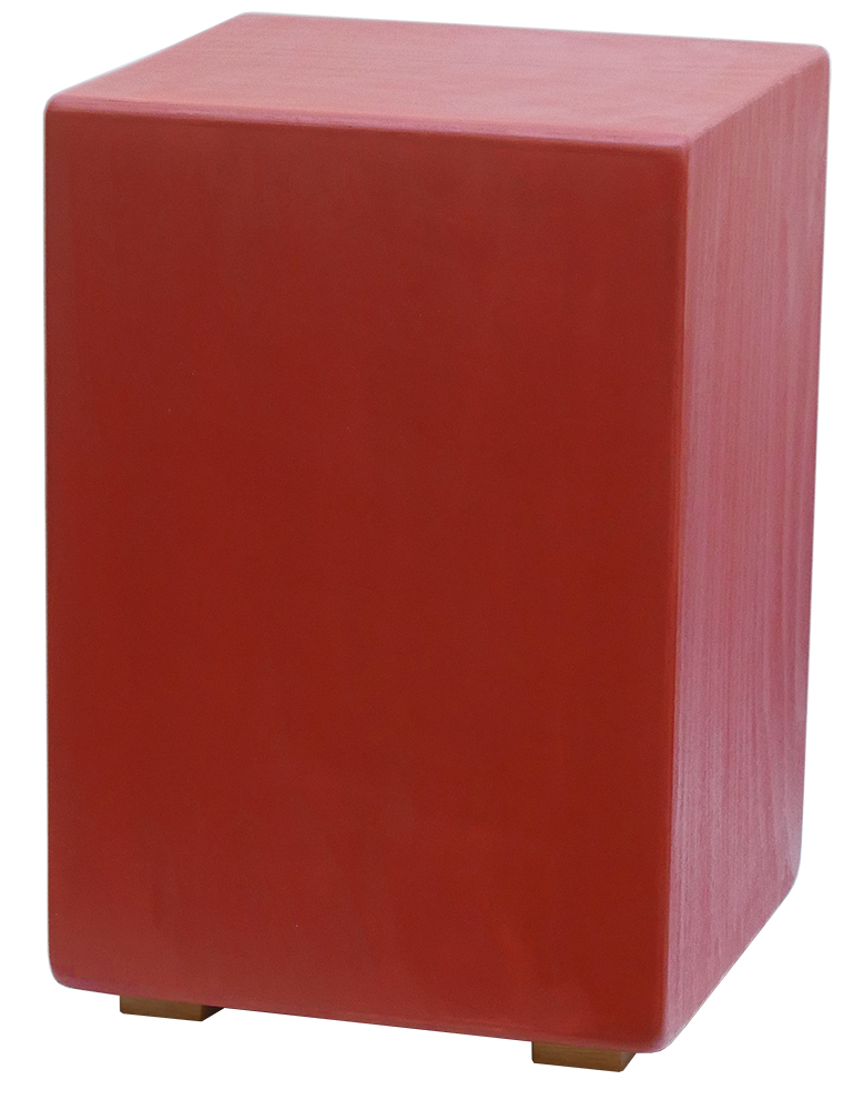 Outdoor-Cajon, rot lasiert