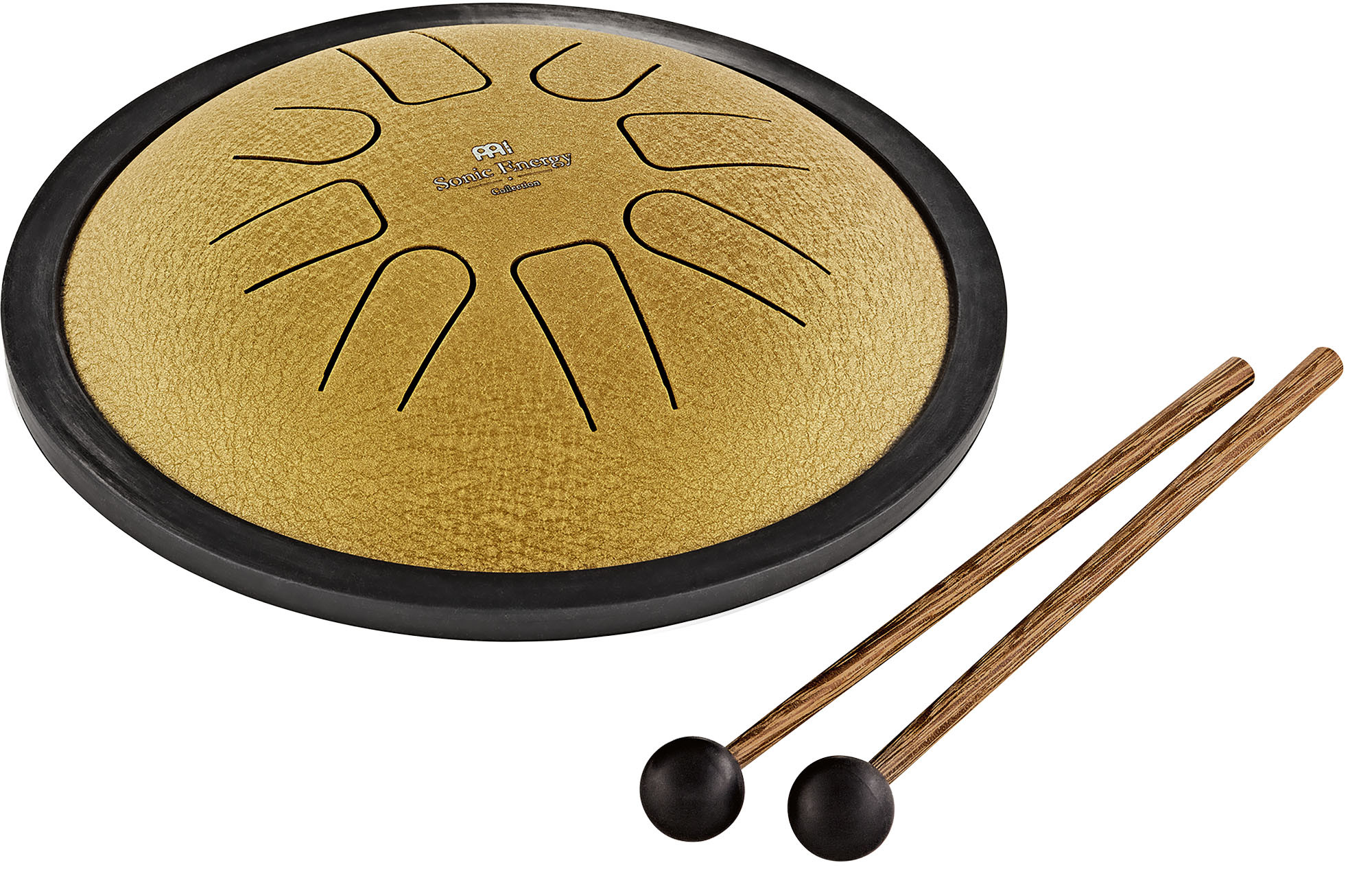 Zungentrommel SMALL-MANDALAFON, Golden, 8 Töne, C-Moll-Pentatonik, Ø 18 cm