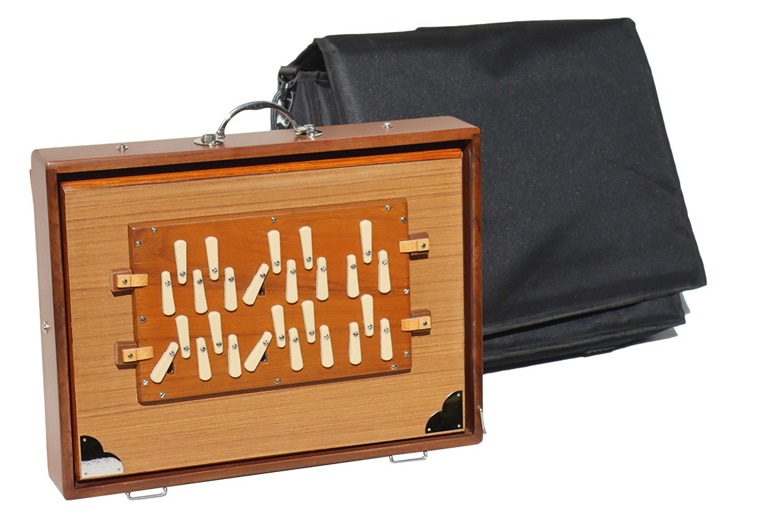Shrutibox, groß, 2-Oktavig, Double-G2, G2-G4, 442 Hz