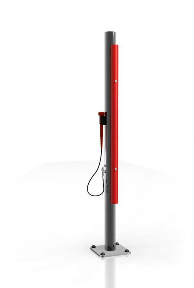 Outdoor-Instrument CALYPSO-FARBKLANGRÖHREN mit Einzelständer, 8er-Set, diatonisch, mit Bodenplatte