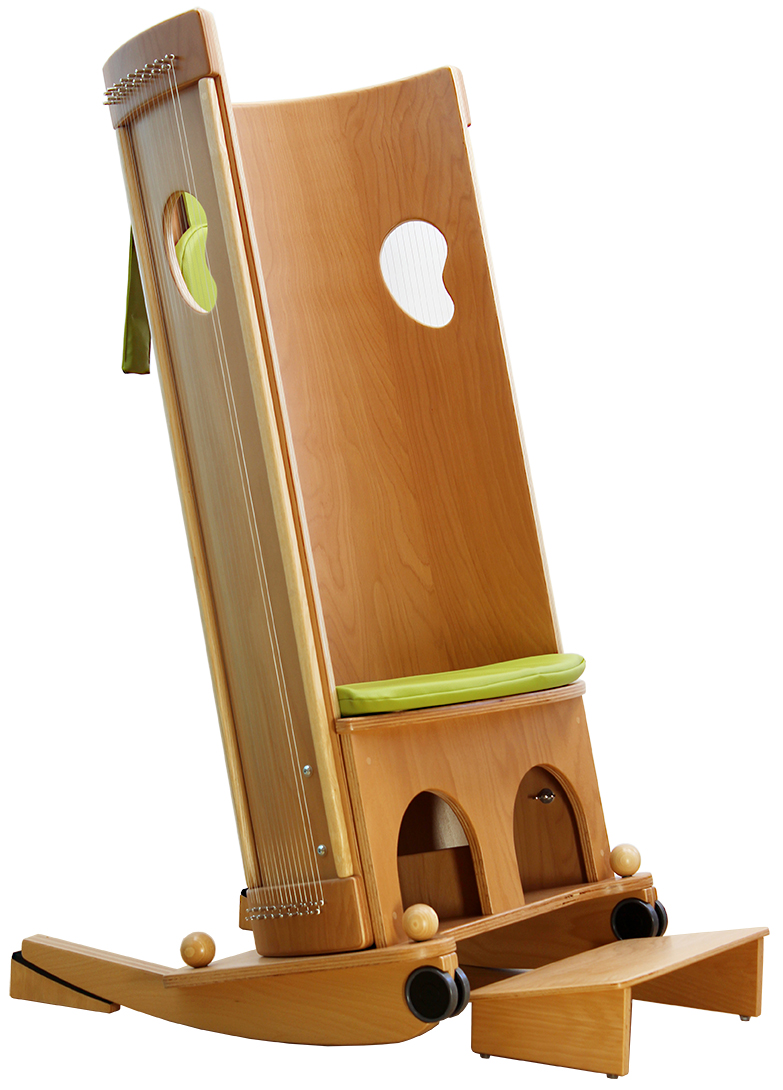ALLTON Klangmassage-Schaukelstuhl, Pflege-Set: Modell Care B, 140 cm