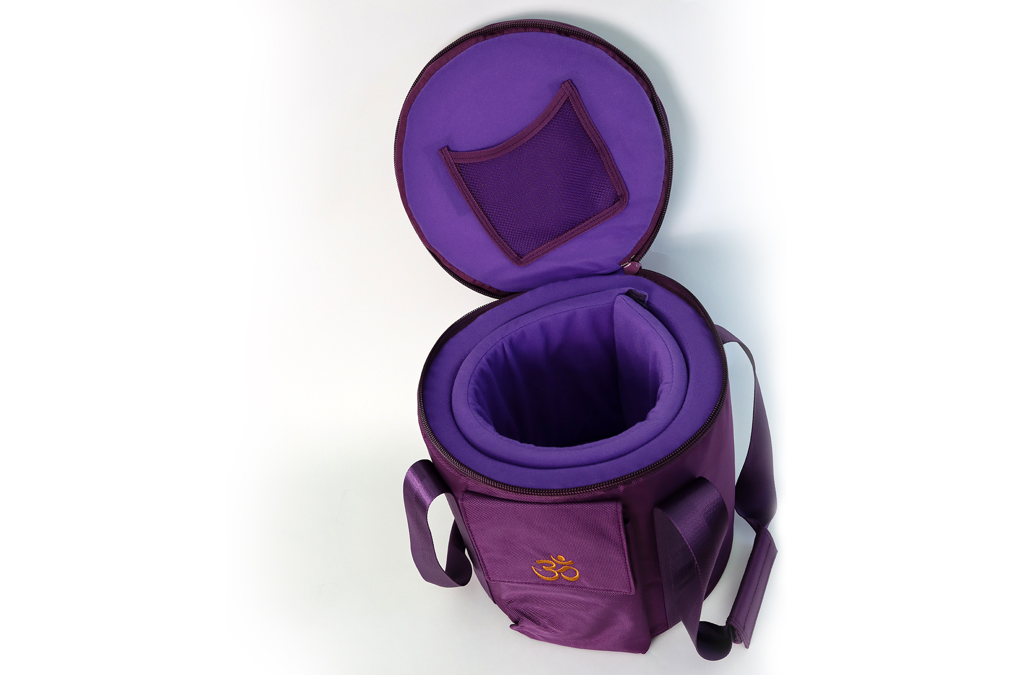 Tasche für Kristall-Klangschale, violett, 30 x 30 cm