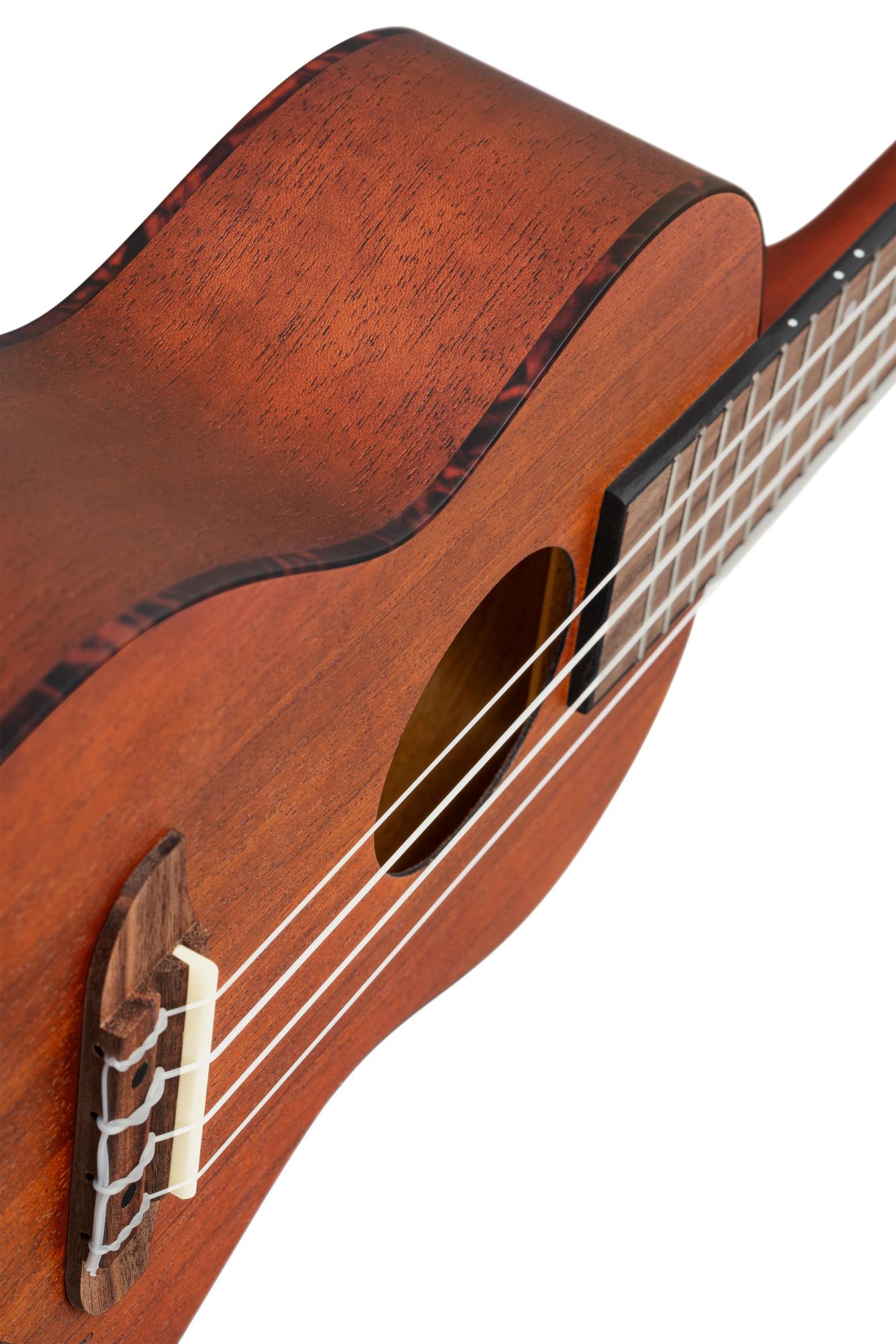 Konzert Ukulele, Ortega Bonfire-Serie, 4 String - Fichte/Sapele Natur