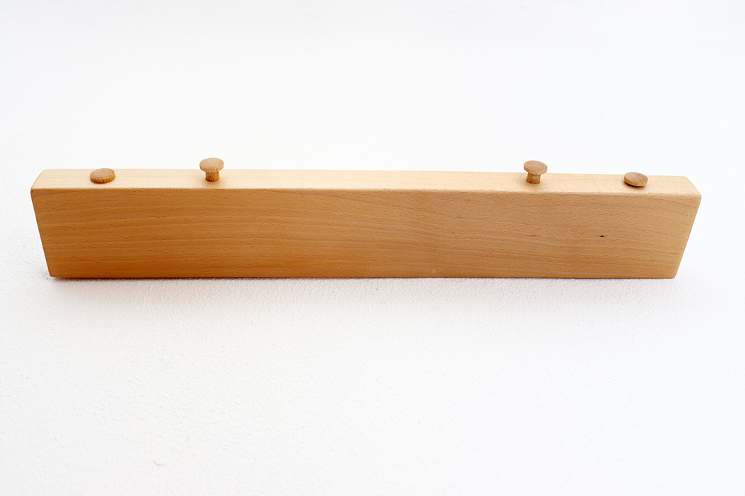 Wandhalter Universal Duo für Instrumente, Buche, 50 x 8 x 3 cm