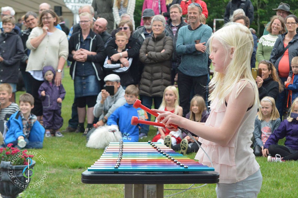 Outdoor-Metallofon CAPELLA, zum Einbetonieren