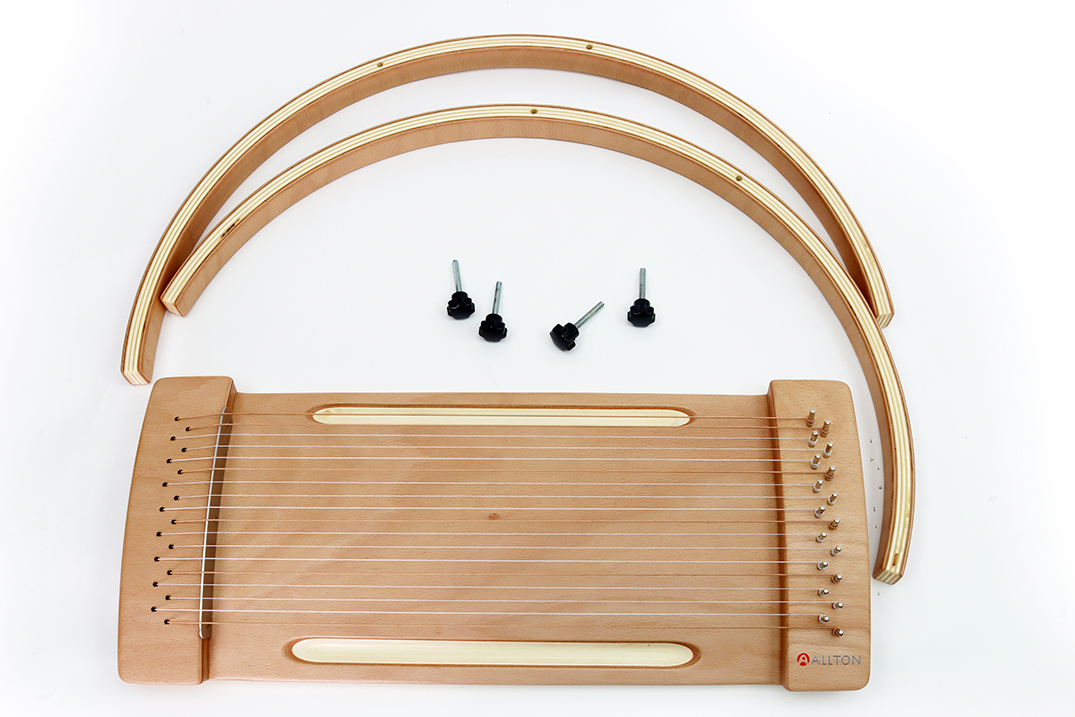 Behandlungsmonochord mit Bogenfüßen, Spürmonochord WÖLBI, Modell C