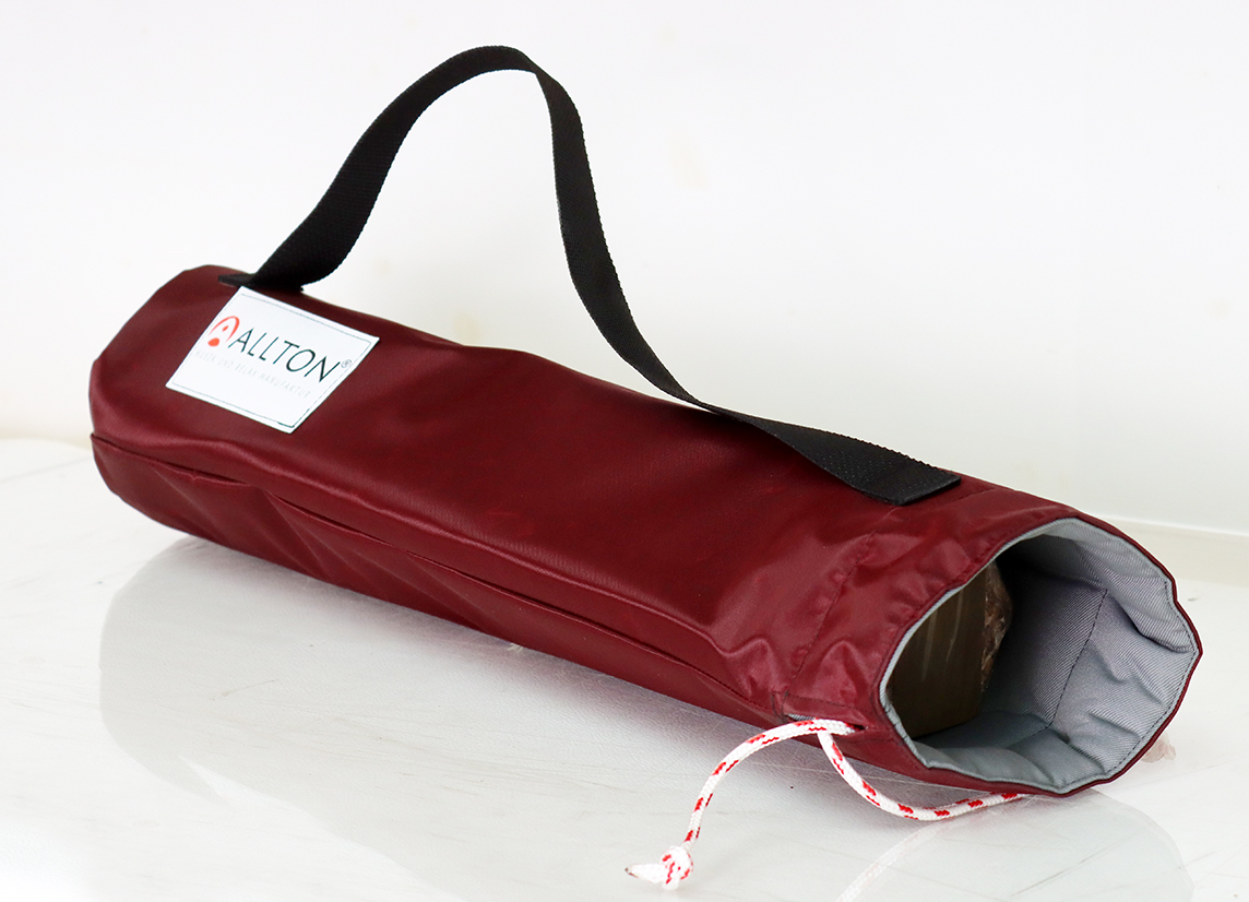 Taschen für Regenklangsäulen, Nylon, gefüttert mit Tragegriff, Bordeaux