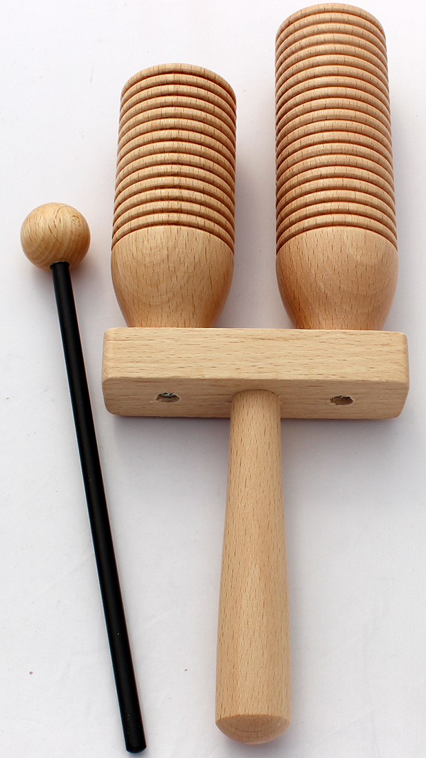 Agogo mit Schlägel 4x10x24