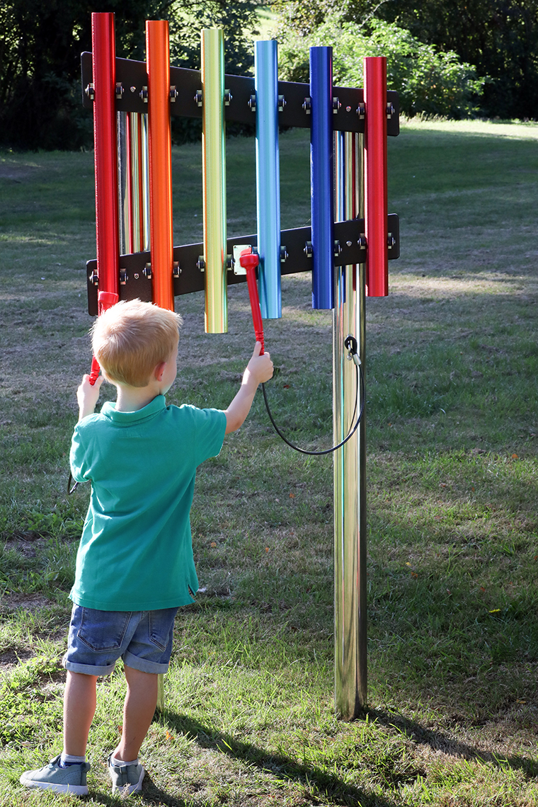 Röhrenglockenspiel RAINBOW, zum Einbetonieren, Outdoor