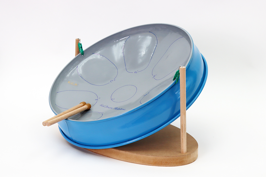 Mini-Steeldrum, Kid-Drum, ECS, 7 Töne, F-Pentatonik, f'-g'-a'-c"-d"-f"-g", inkl. Schlegel