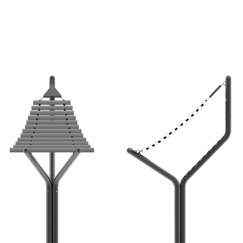 Röhrenglockenspiel Harmonieklang, Outdoor-Musikinstrument, zum Einbetonieren