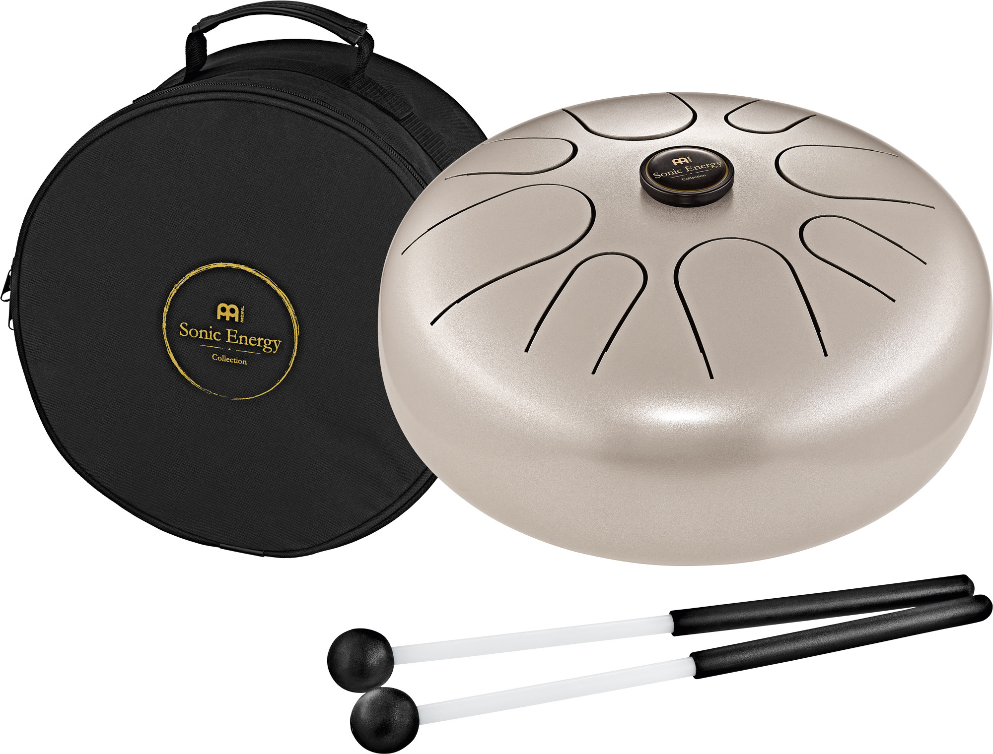 Meinl Steel Tongue Drum, Mandalafon, Zungentrommel, Stimmung G Moll, Perlgrau