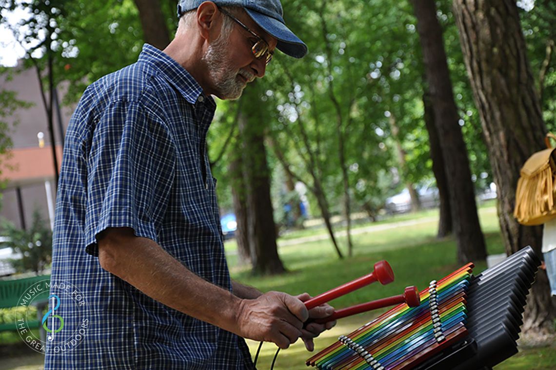 Metallofon CAVATINA-RAINBOW, zum Einbetonieren, Outdoor